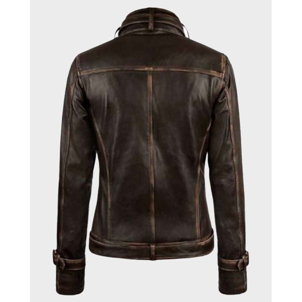Captain America Winter Soldier Scarlett Johansson Brown Jacket - Image 2