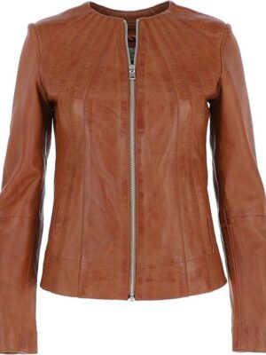 Leather Jacket Tan Aliona