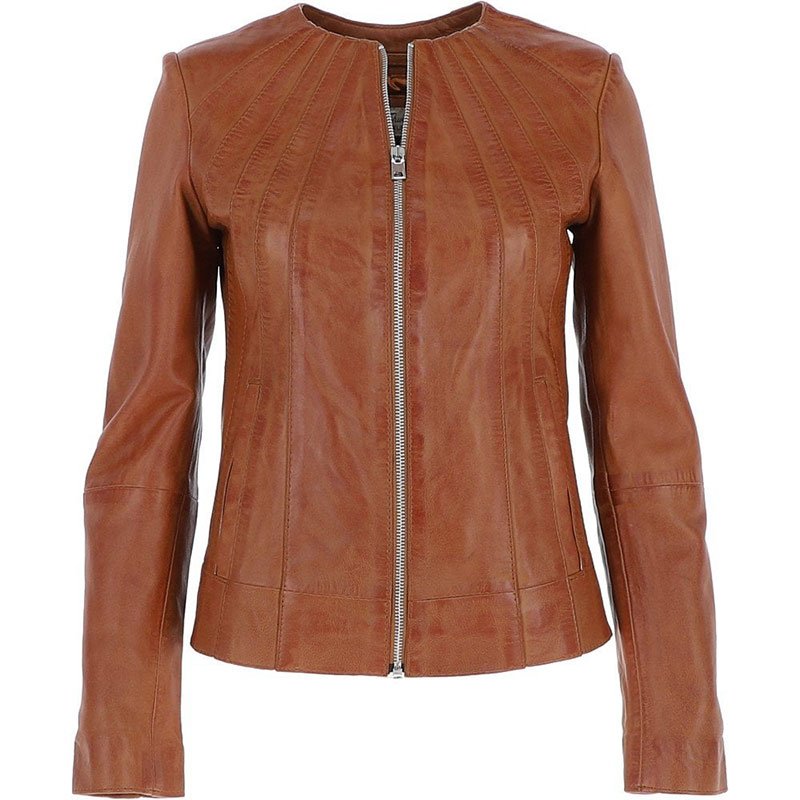Leather Jacket Tan Aliona