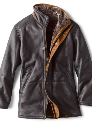 World's Black Finest Shearling Coat