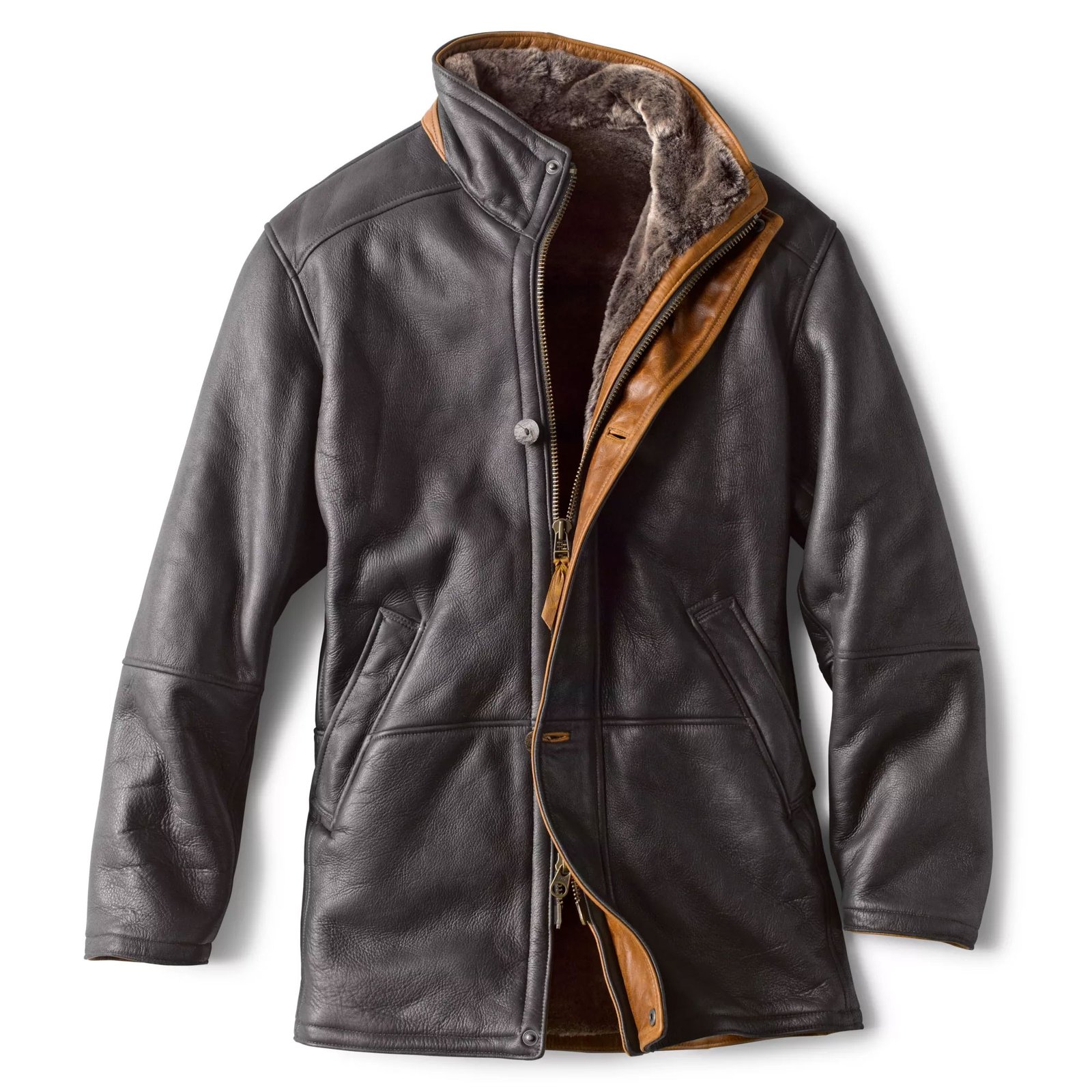 World's Black Finest Shearling Coat