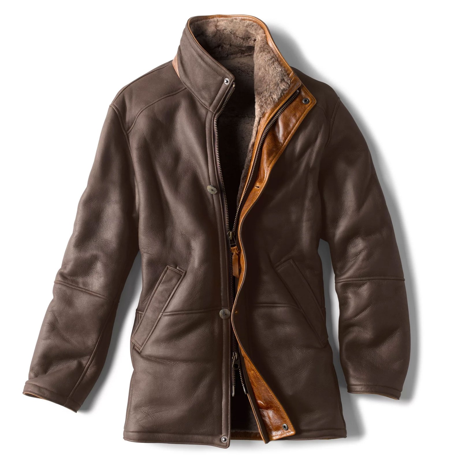 World's Brown Finest Shearling Coat
