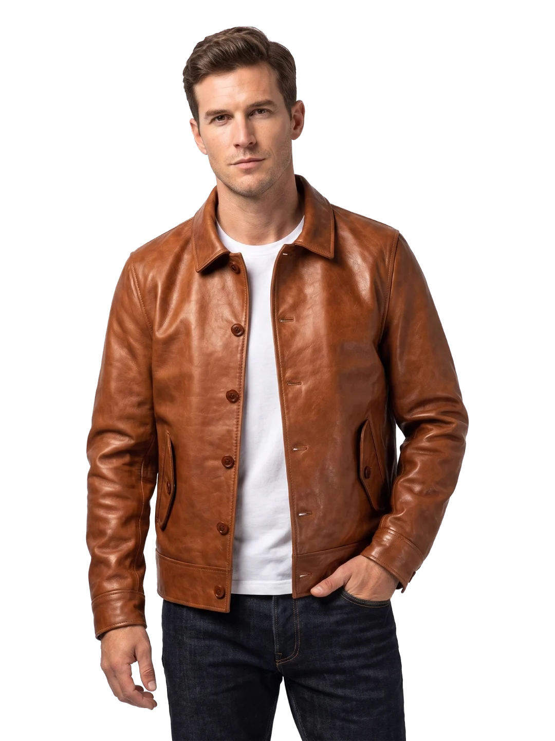 Cognac Trail Cowhide Field Jacket