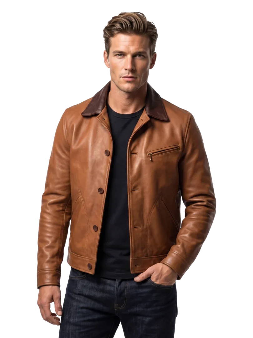 Fieldworks Tan Cowhide Mechanic Jacket