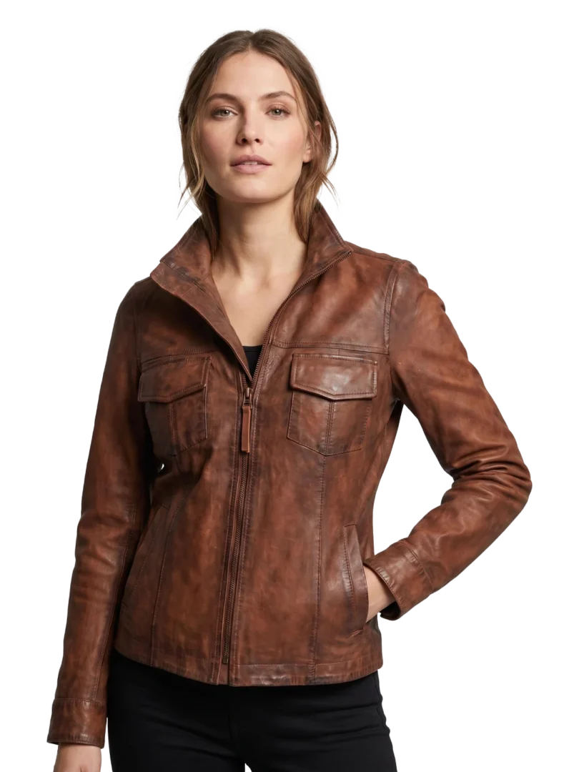 Meridian Snuffed Leather Jacket (Women's)