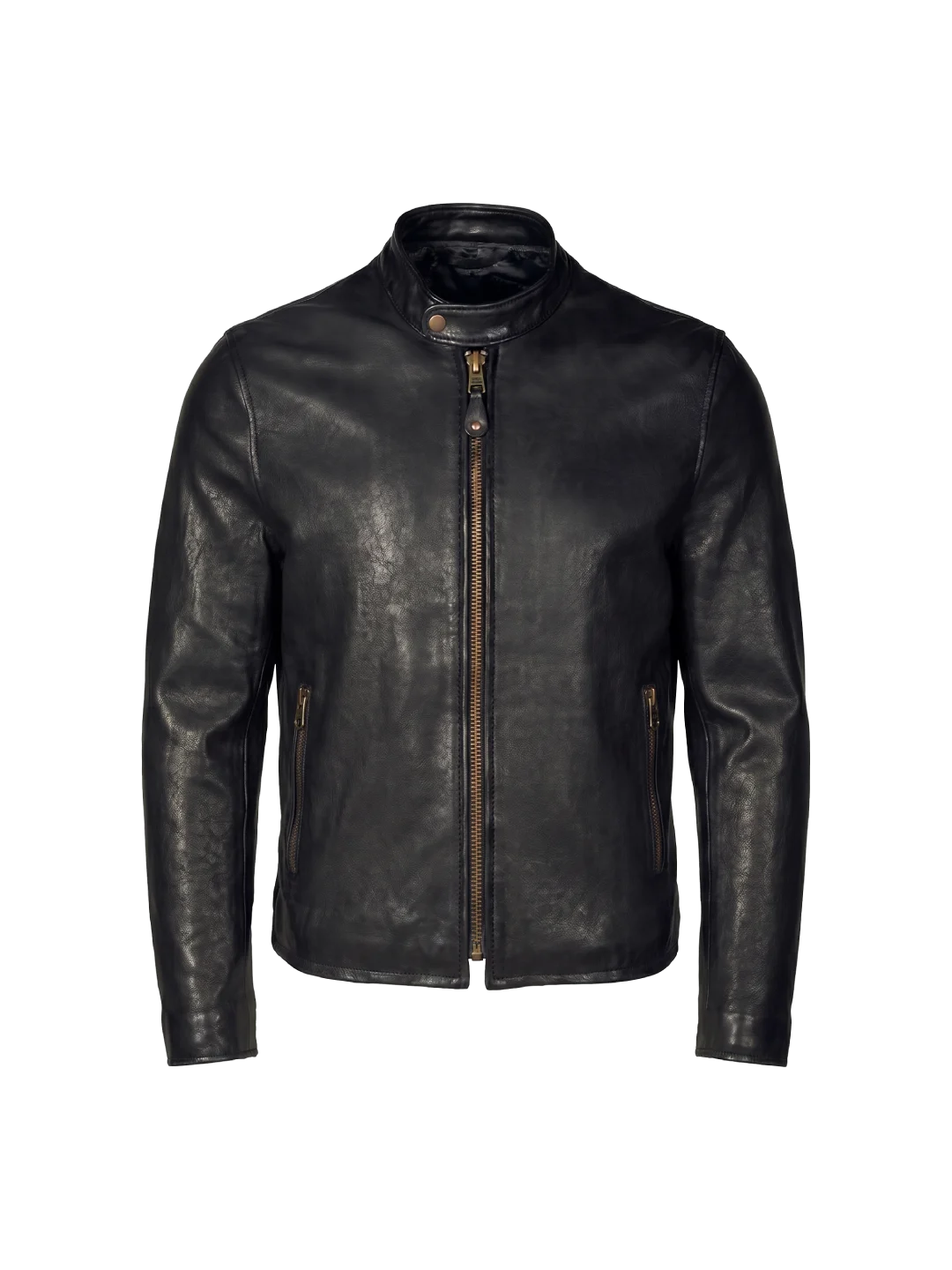 Noir Vegetable-Tanned Lambskin Café Racer