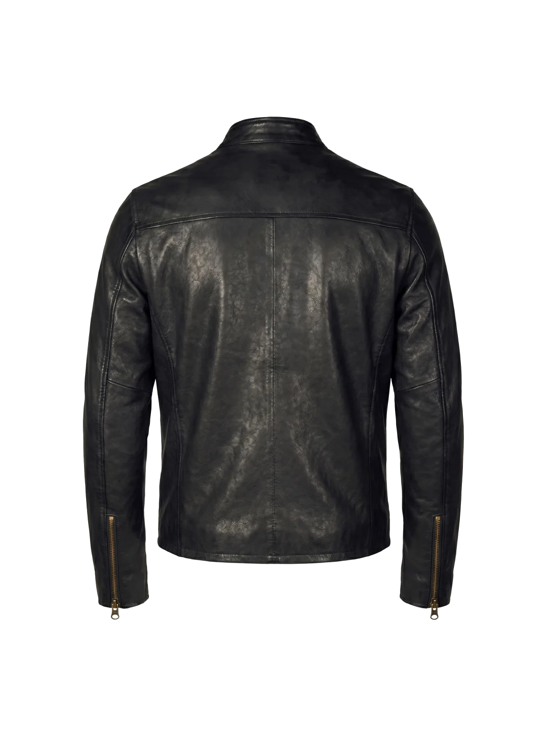 Noir Vegetable-Tanned Lambskin Café Racer