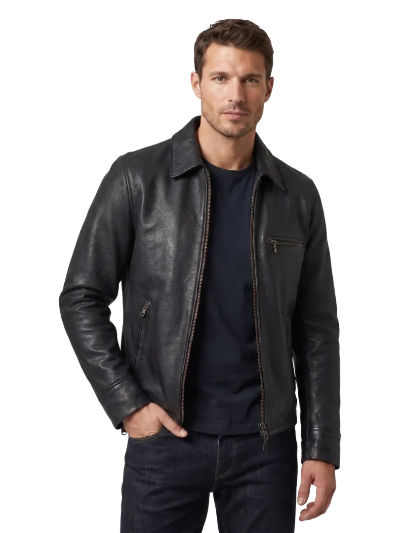 Onyx Cowhide Rider Jacket