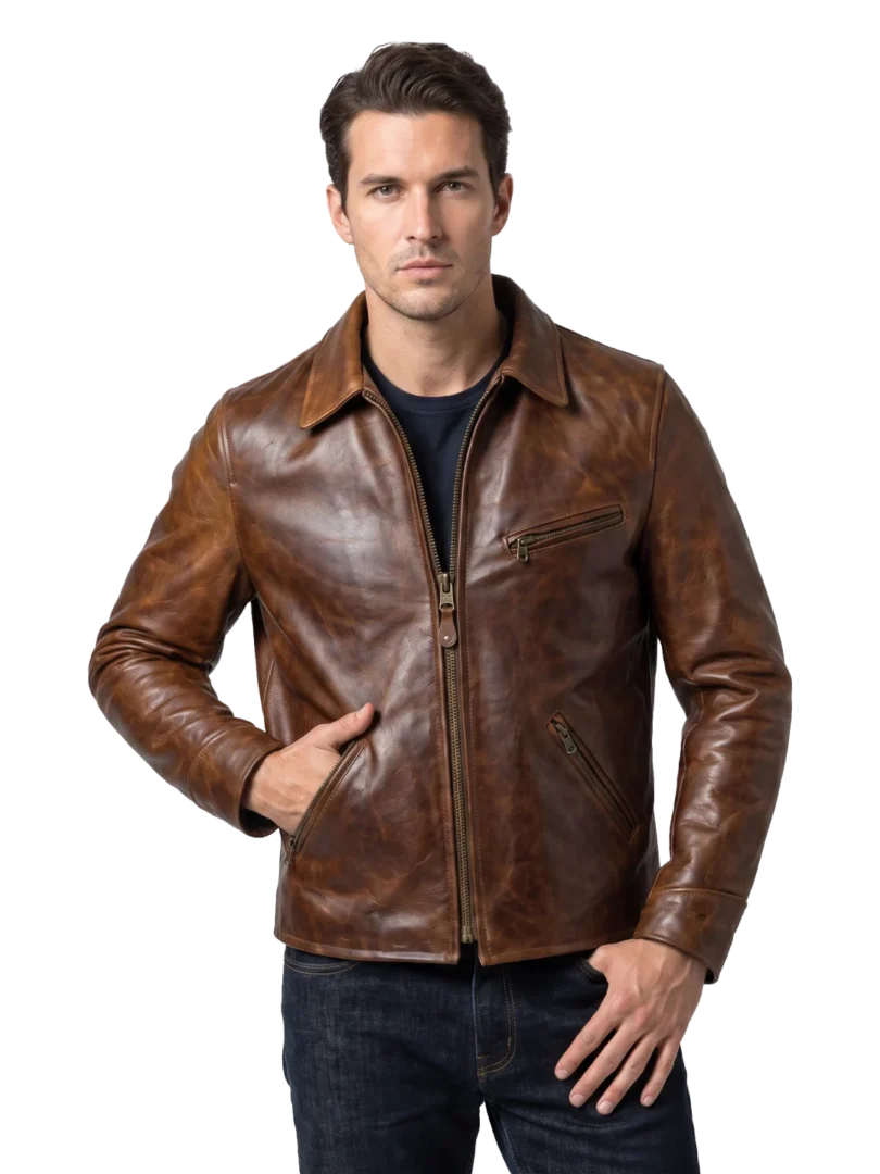 Sundance Vintage Cowhide Rider Jacket