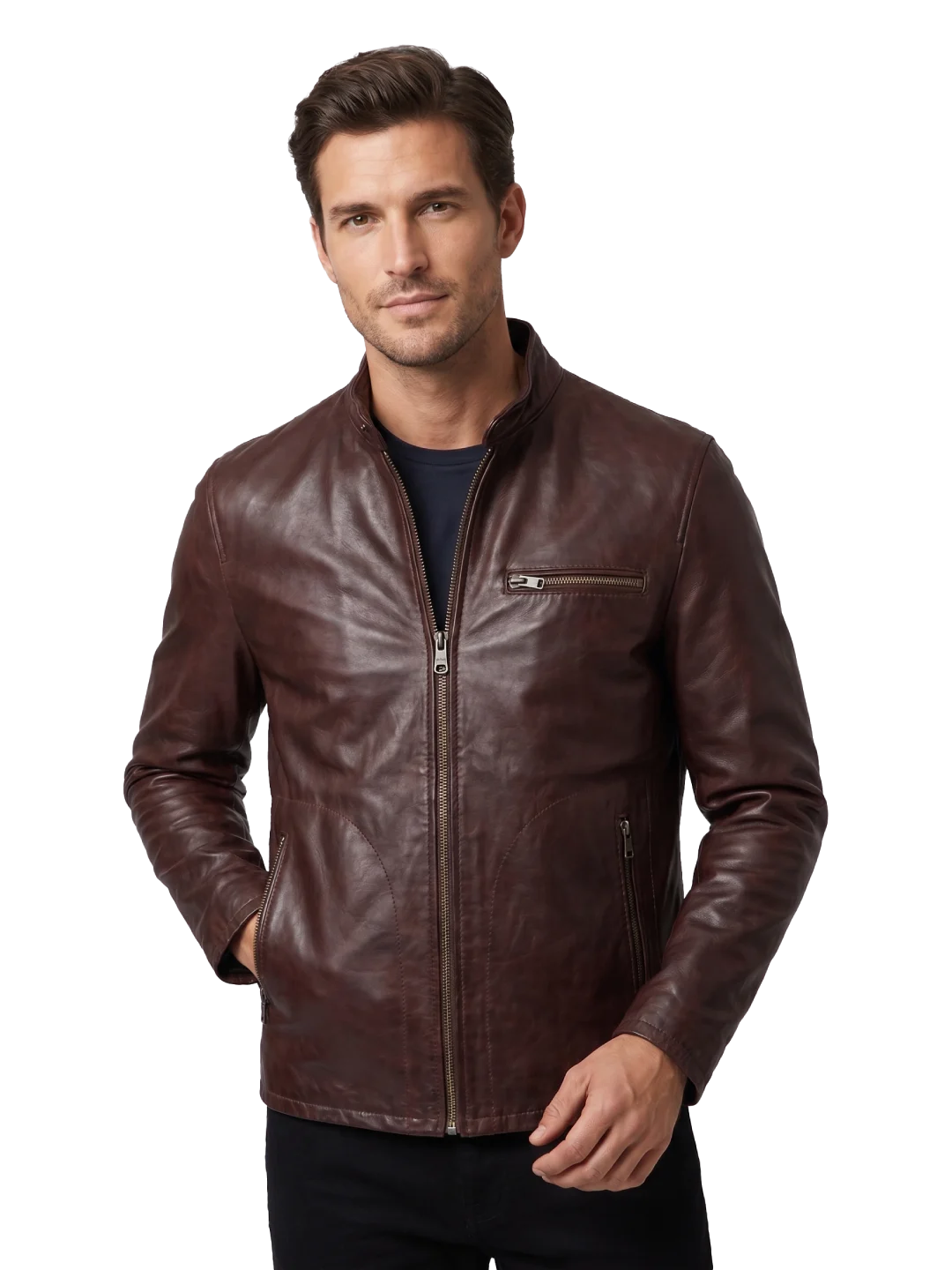 Wanderlust Semi-Aniline Café Racer Jacket