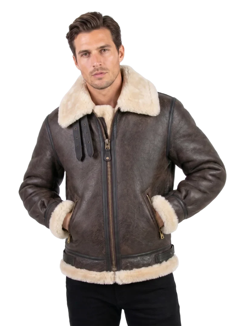 Arctic Flight B-3 Shearling Bomber Jacket