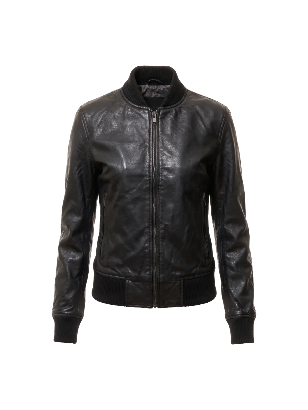 Midnight Sheepskin Leather Bomber (Women’s)