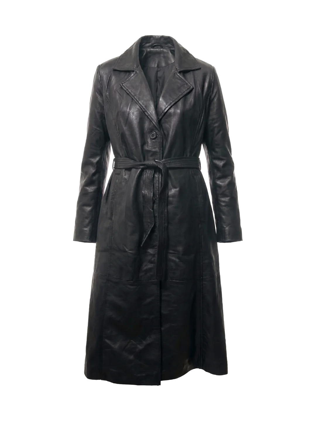 Nightfall Sheepskin Leather Trench Coat (Women’s)