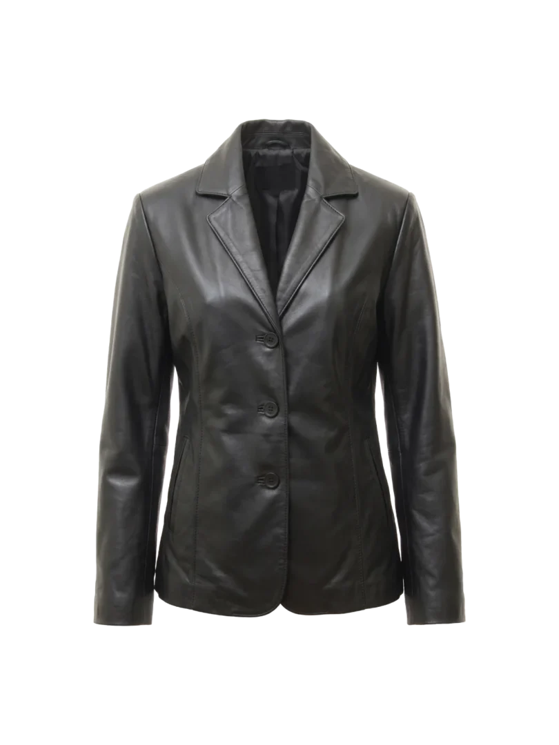 Raven Sheepskin Leather Coat (Women’s)