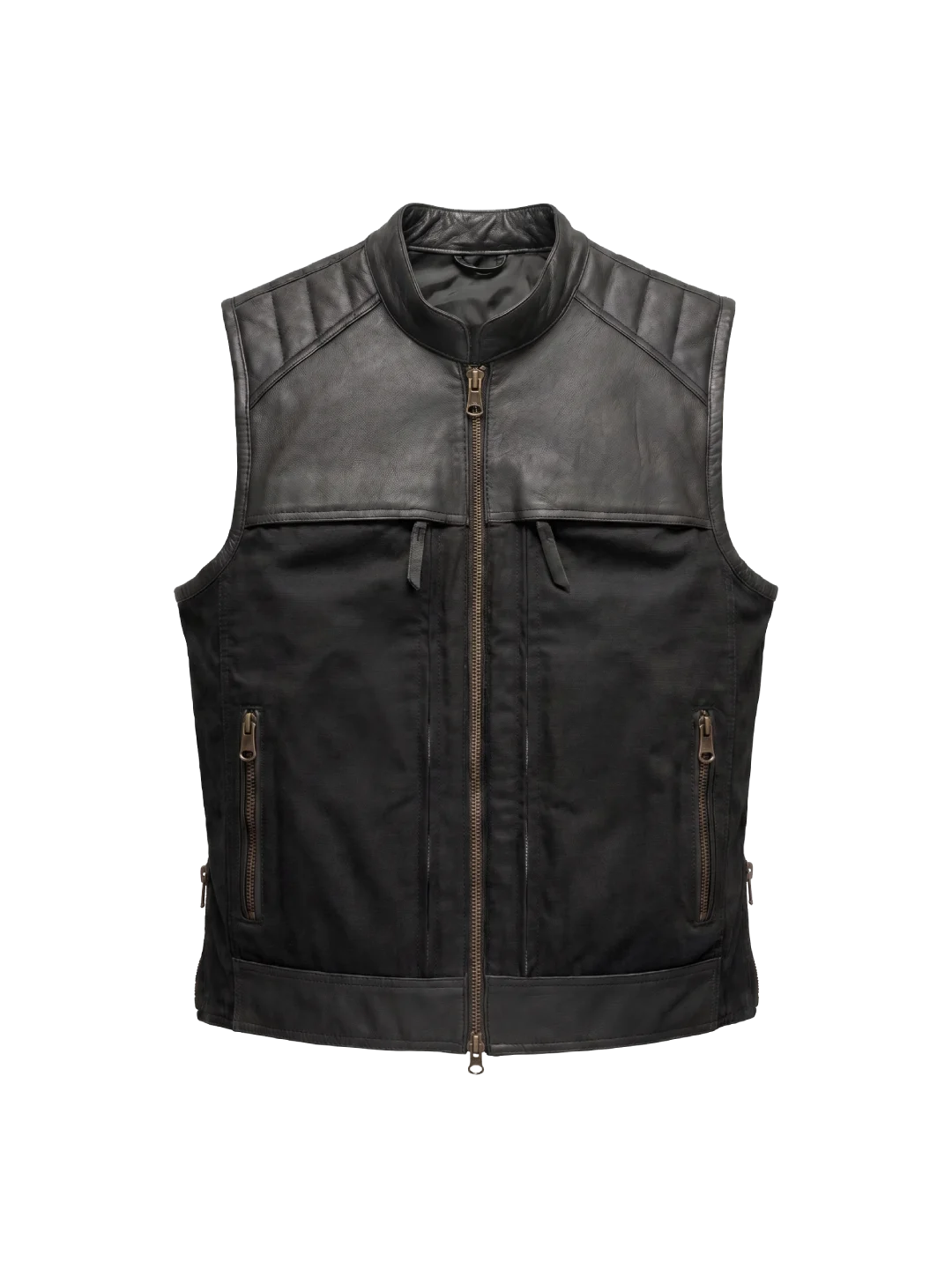 Outlaw Modular Leather-Canvas Riding Vest
