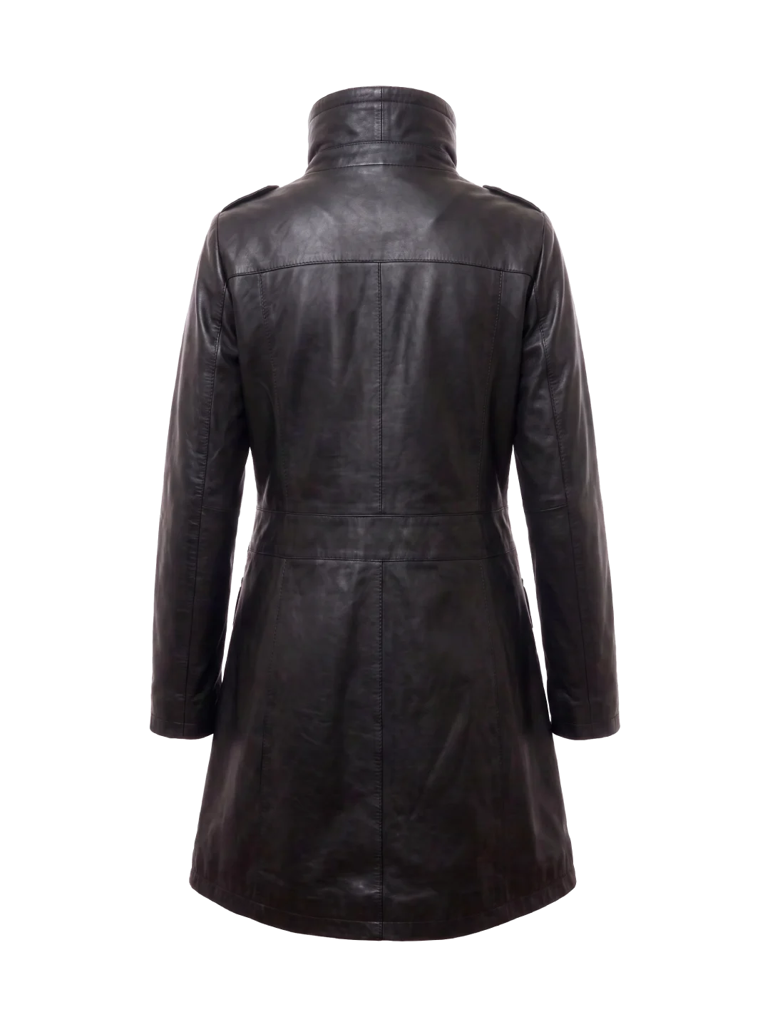 Raven Sheepskin Leather Coat (Women's)