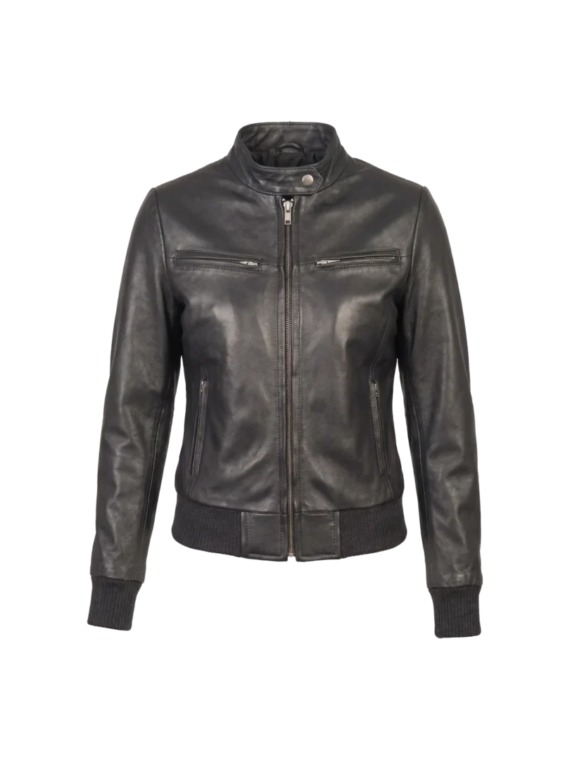 Vesper Sheepskin Leather Bomber (Women’s)