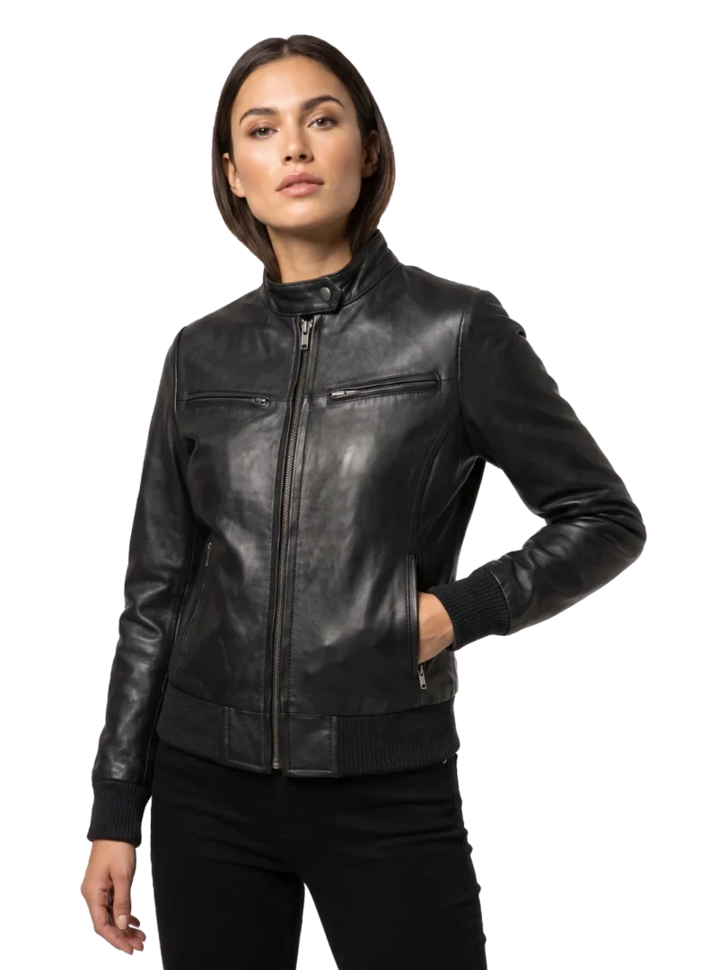 Vesper Sheepskin Leather Bomber (Women’s)