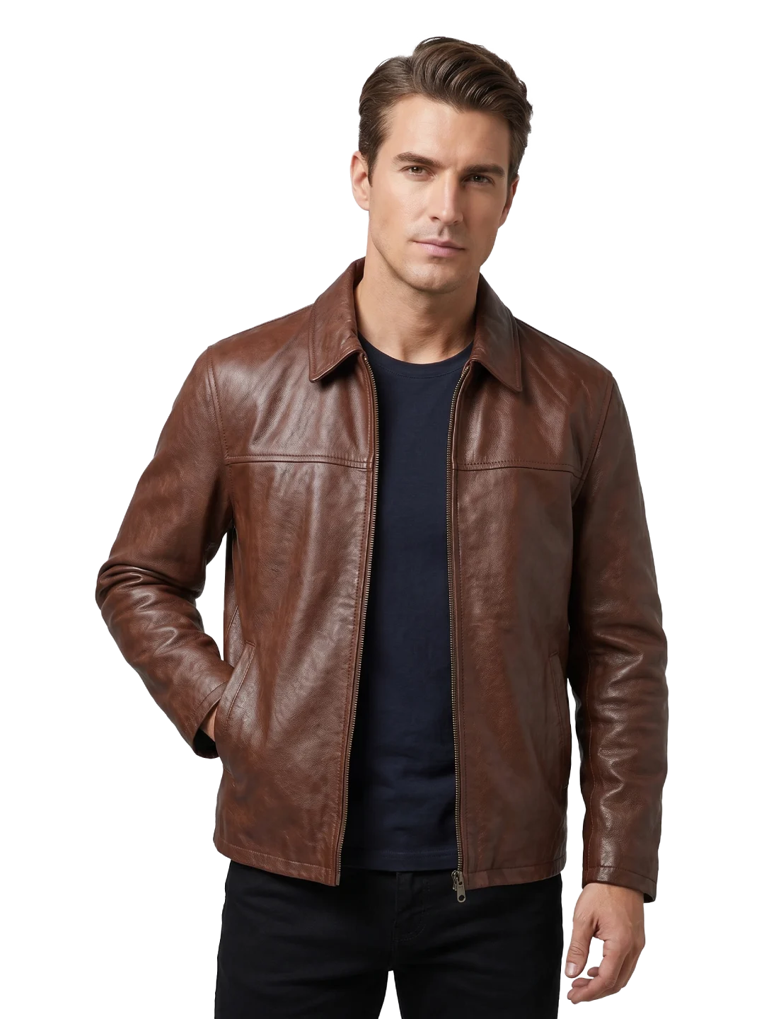 Ashford Classic Brown Leather Jacket