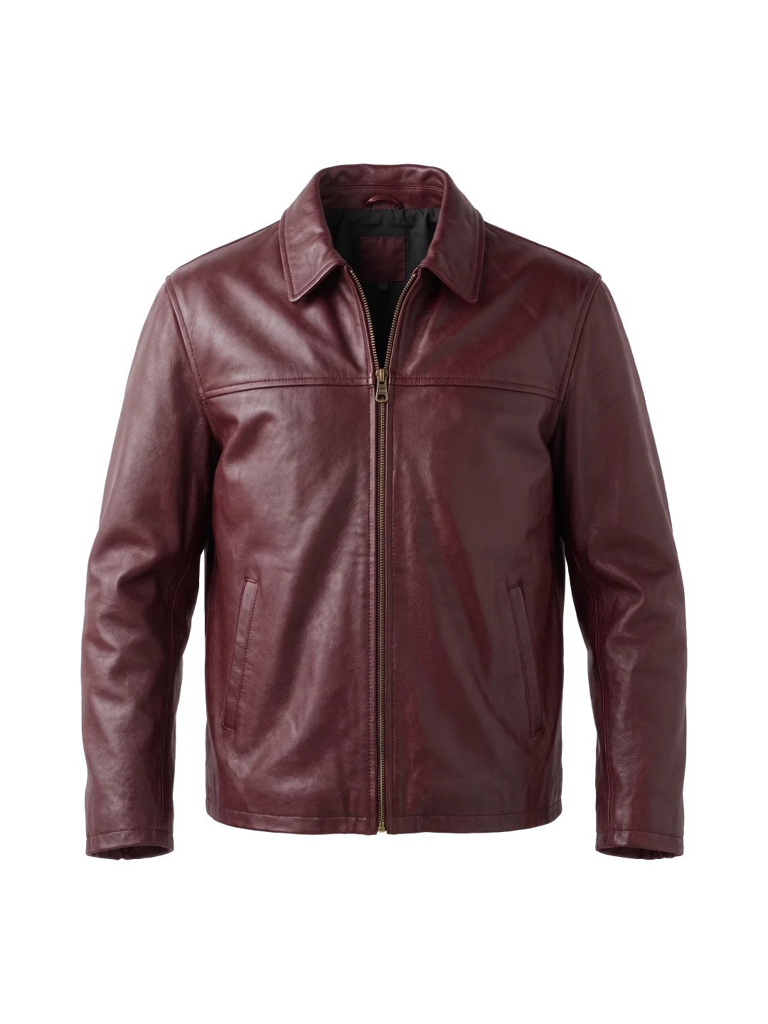 Ashford Classic Burgundy Leather Jacket