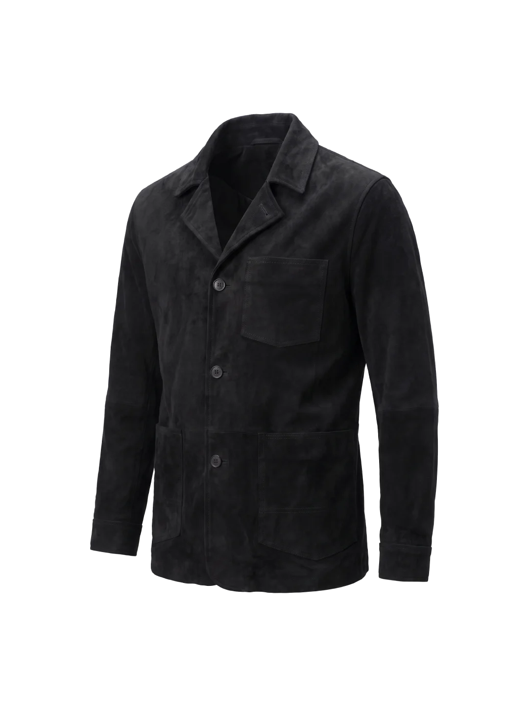 Camden Suede Black Chore Jacket