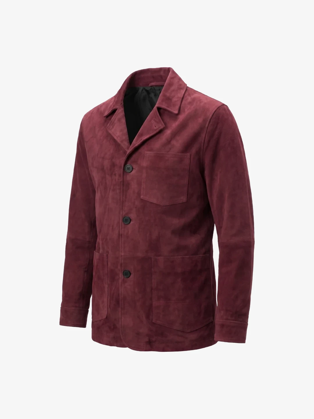 Camden Suede Burgundy Chore Jacket