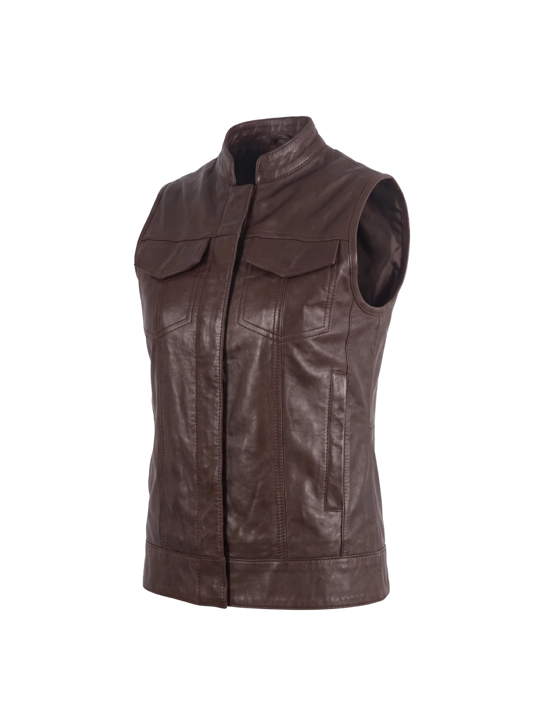 Cordova Sheepskin Leather Moto Vest (Women’s)