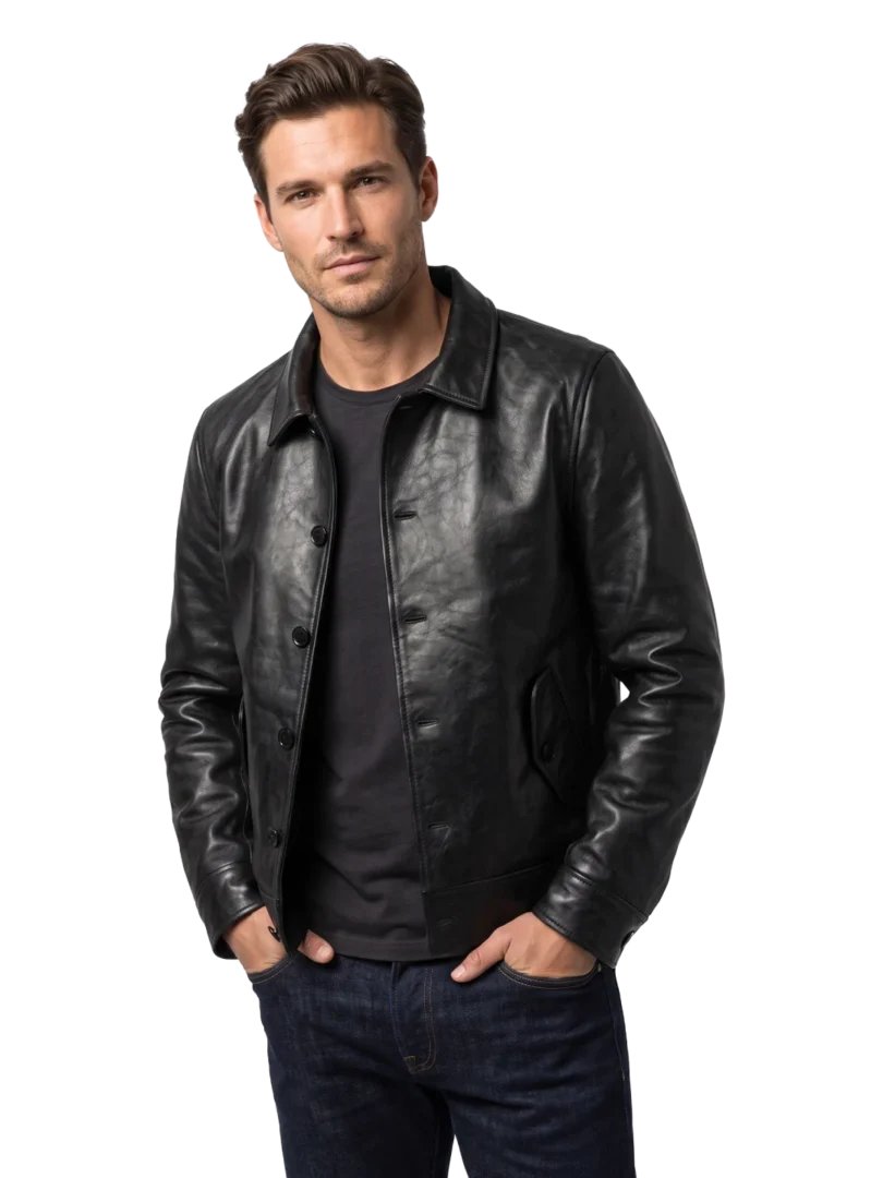 Harlan Vintage Cowhide Black Field Jacket