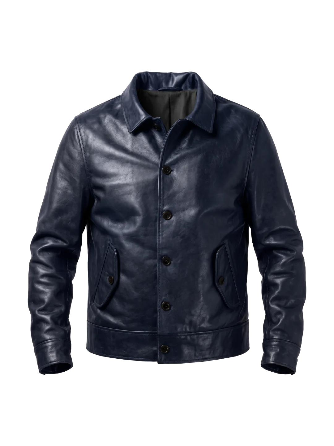 Harlan Vintage Cowhide Navy Blue Field Jacket