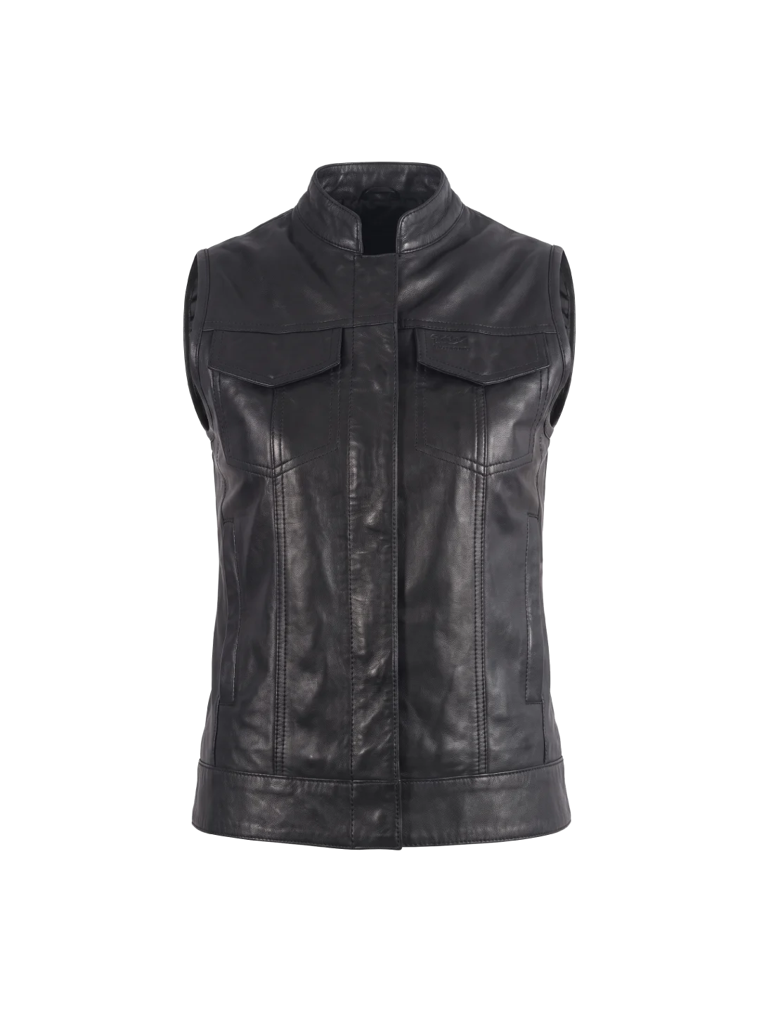 Marlowe Sheepskin Leather Moto Vest (Women’s)