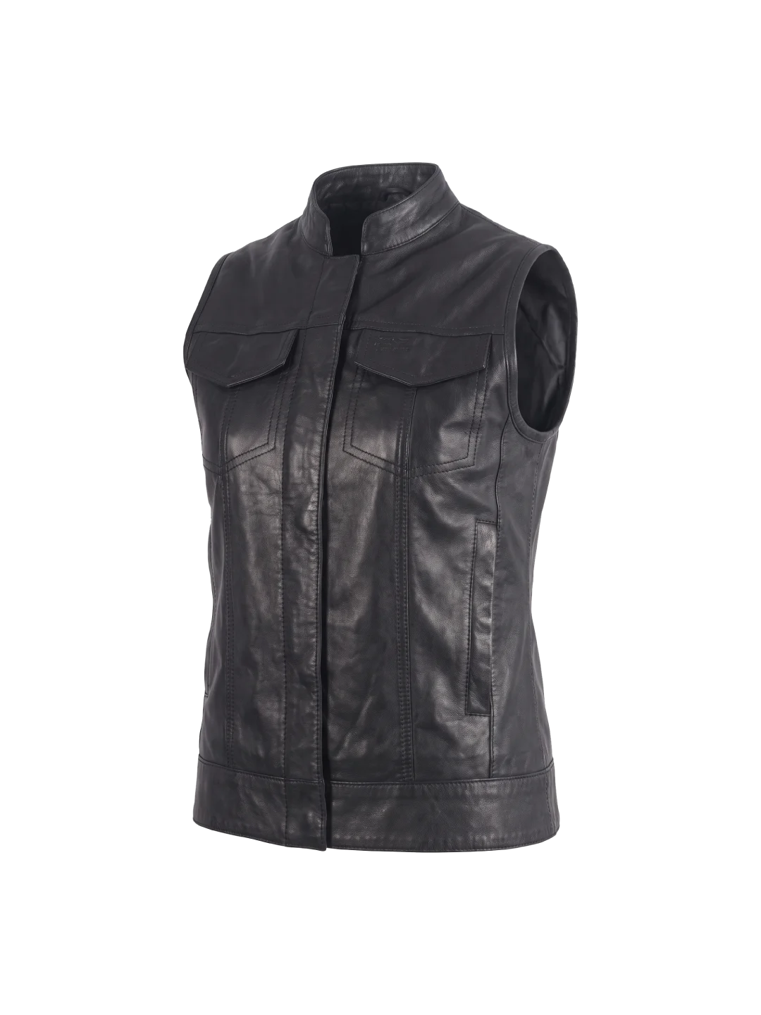 Marlowe Sheepskin Leather Moto Vest (Women’s)