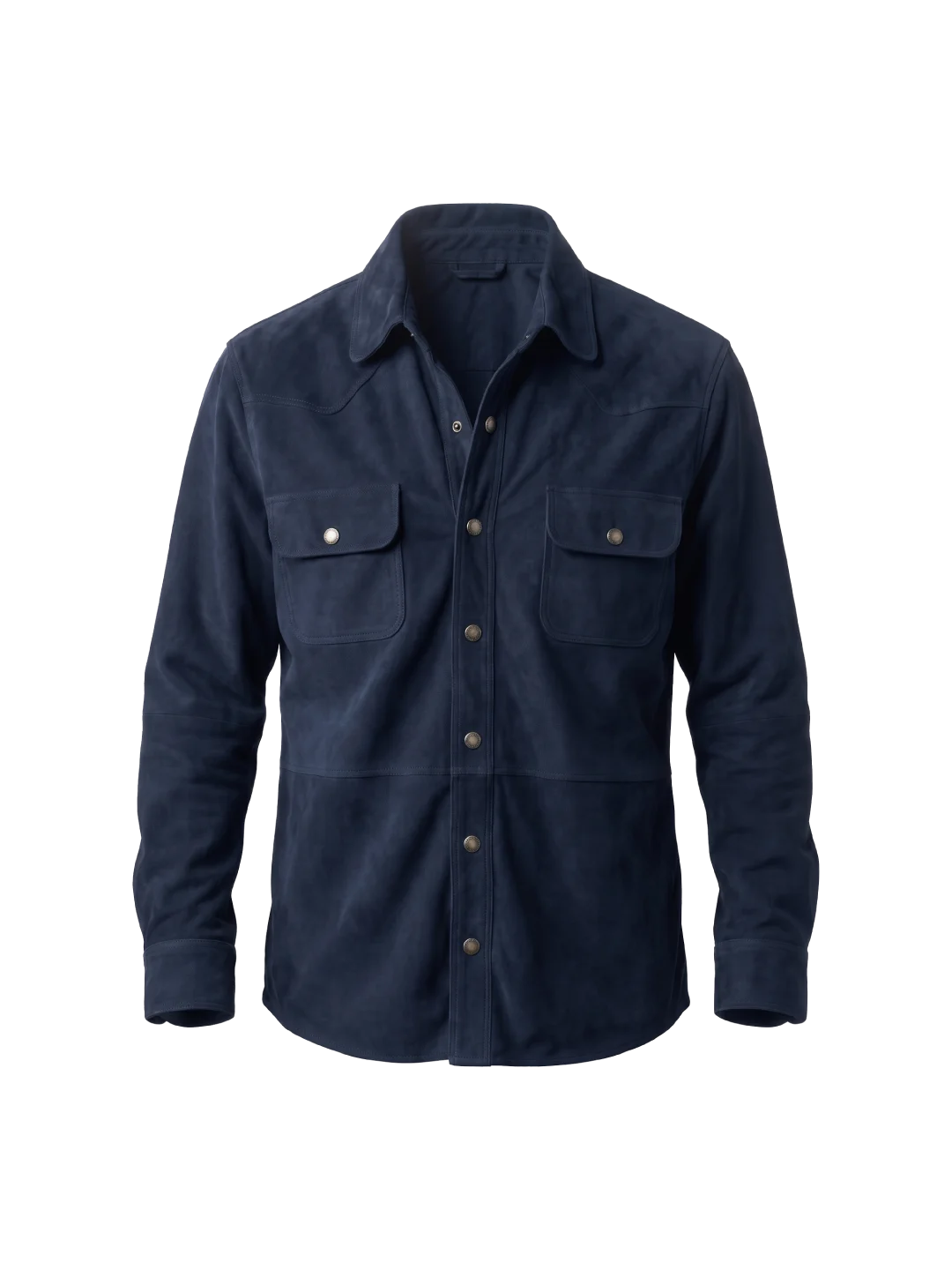 Ridgeline Western Suede Blue Shirt Jacket
