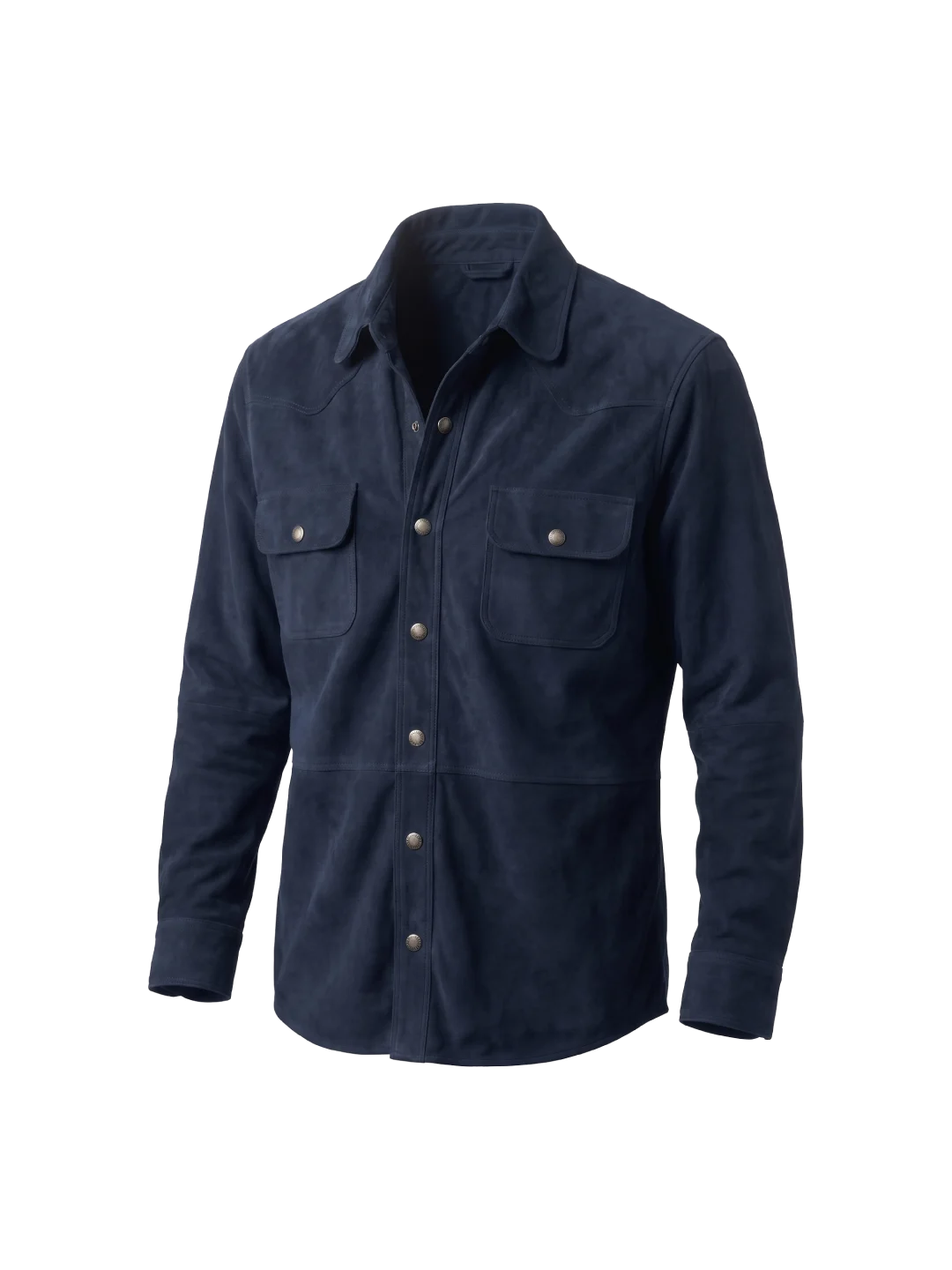 Ridgeline Western Suede Blue Shirt Jacket