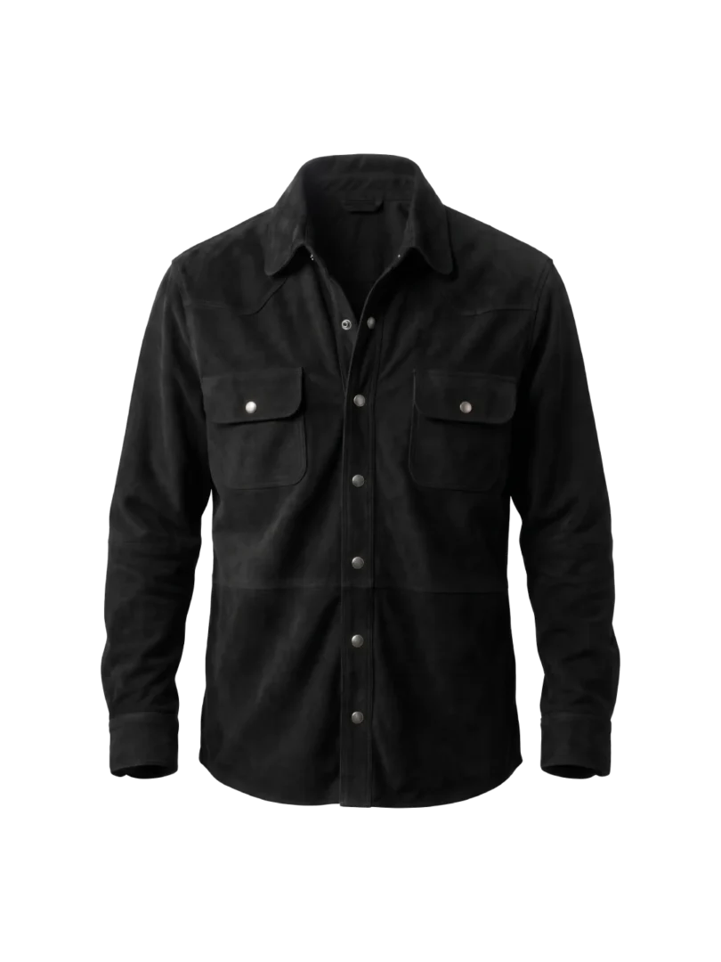 Ridgeline Western Suede Black Shirt Jacket
