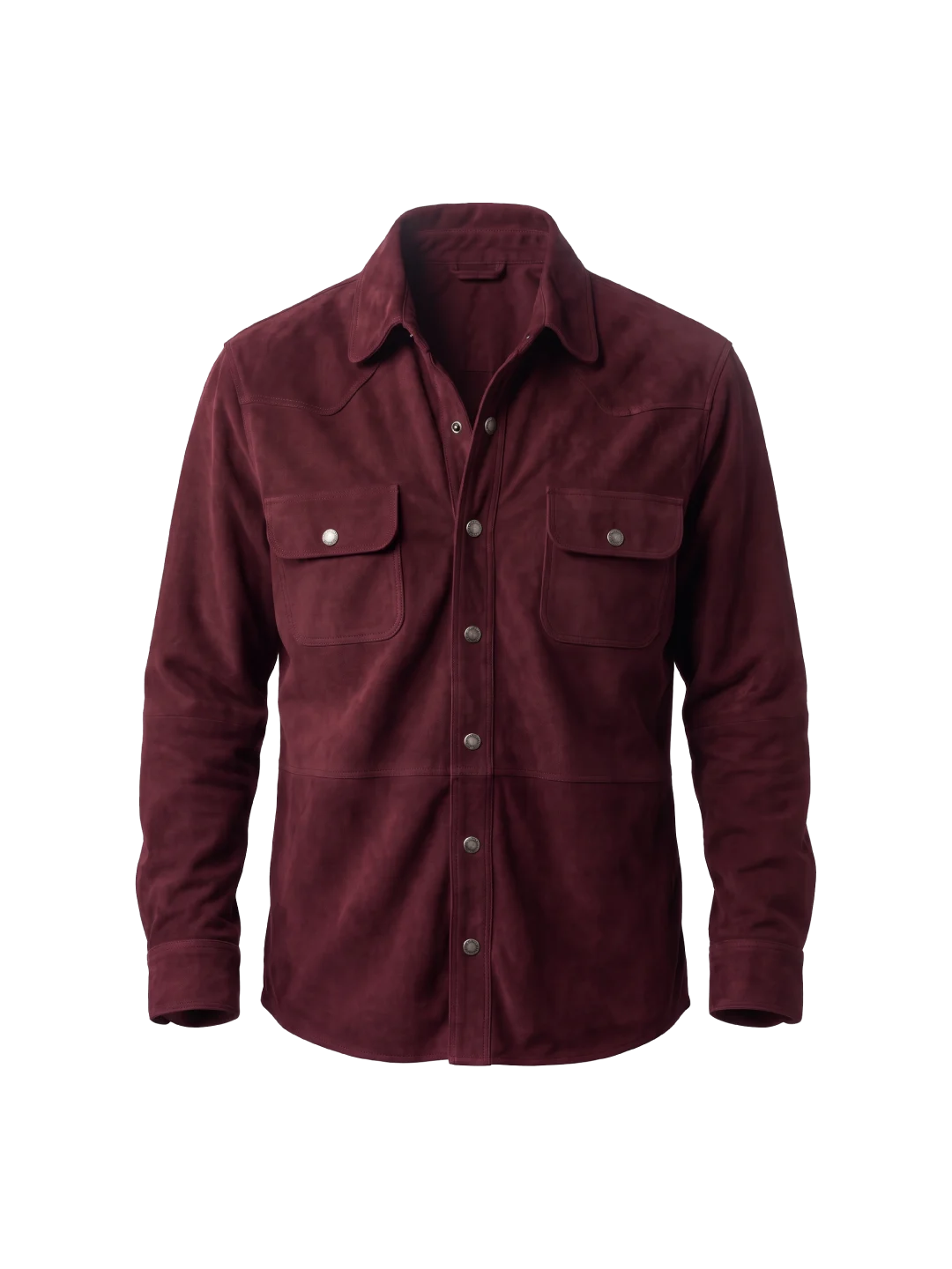 Ridgeline Western Suede Burgundy Shirt Jacket