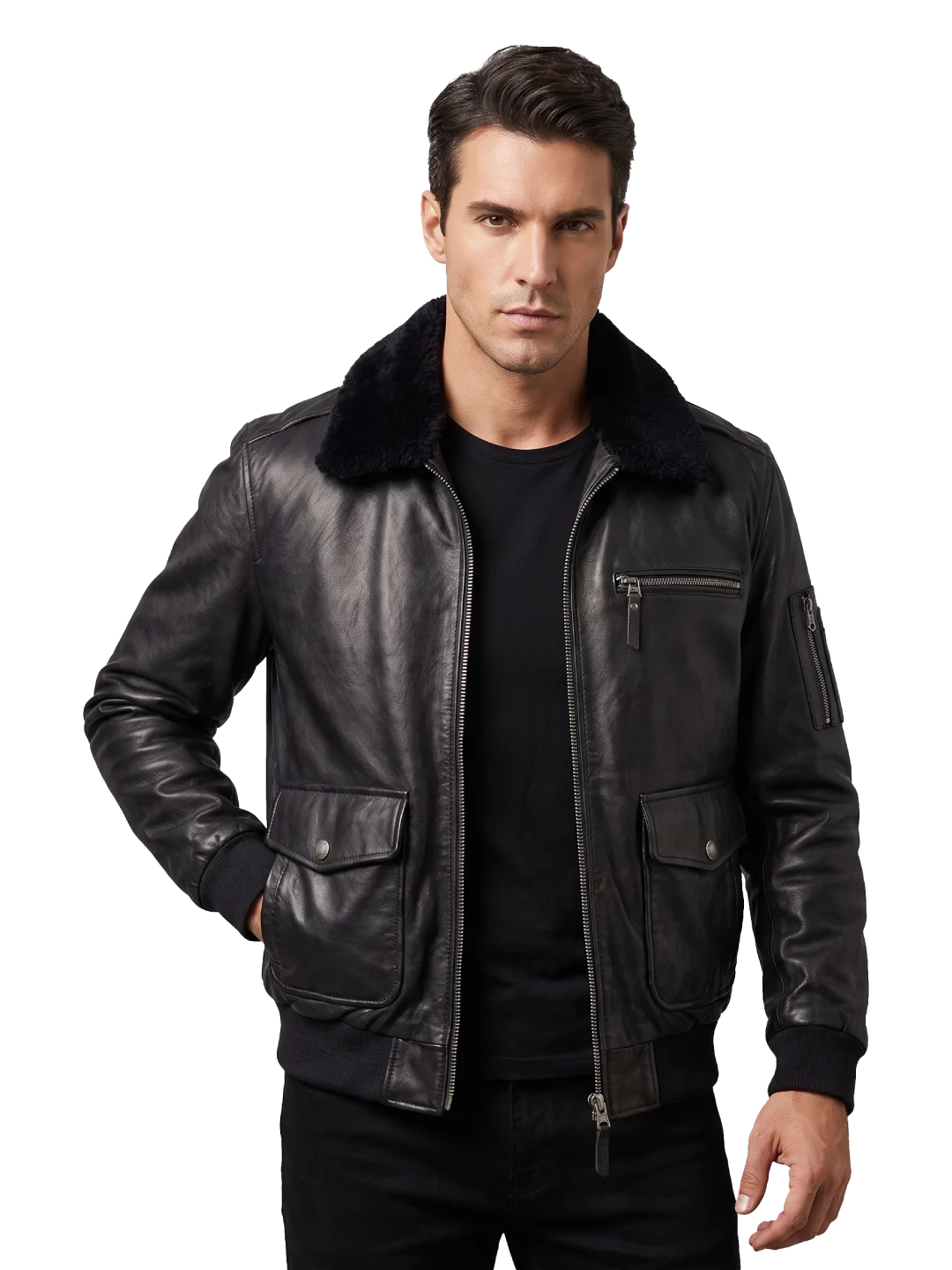 Spirit Heritage Black Bomber Jacket