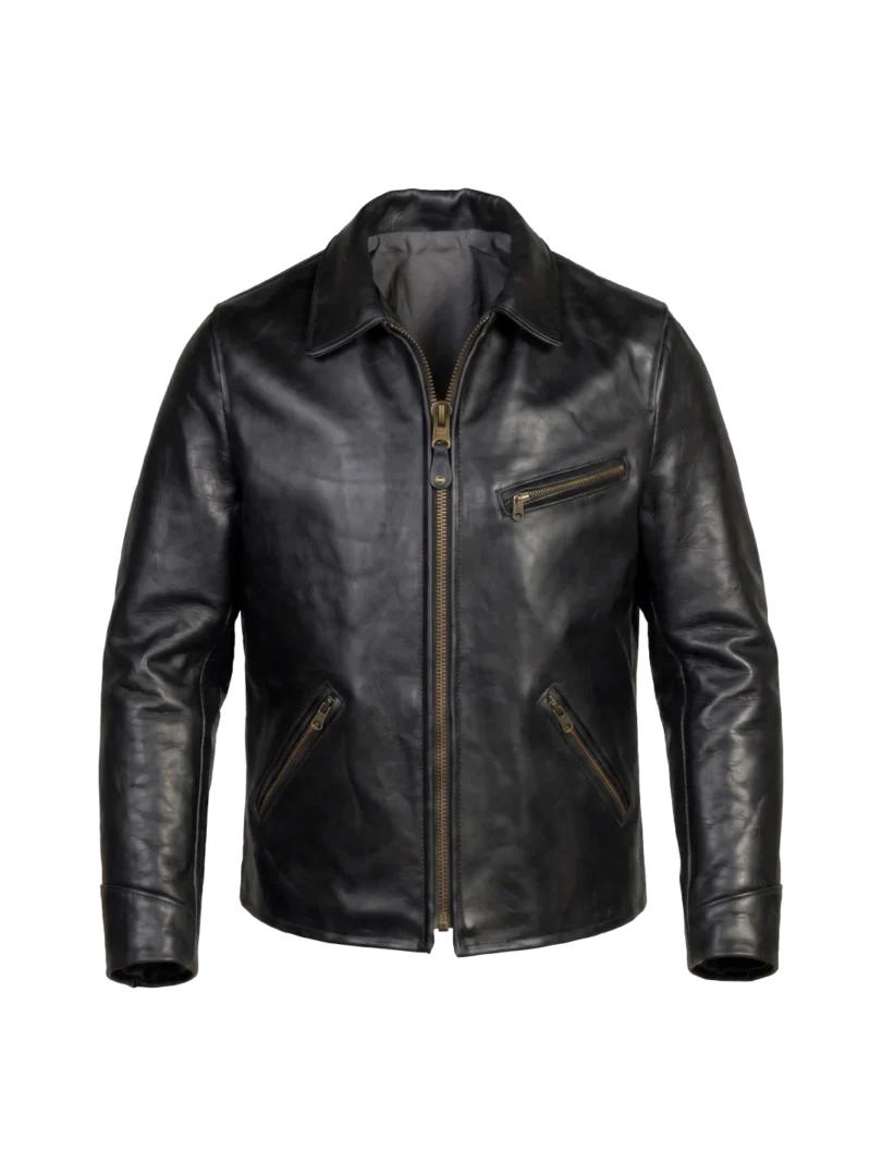 Sundance Vintage Cowhide Black Rider Jacket