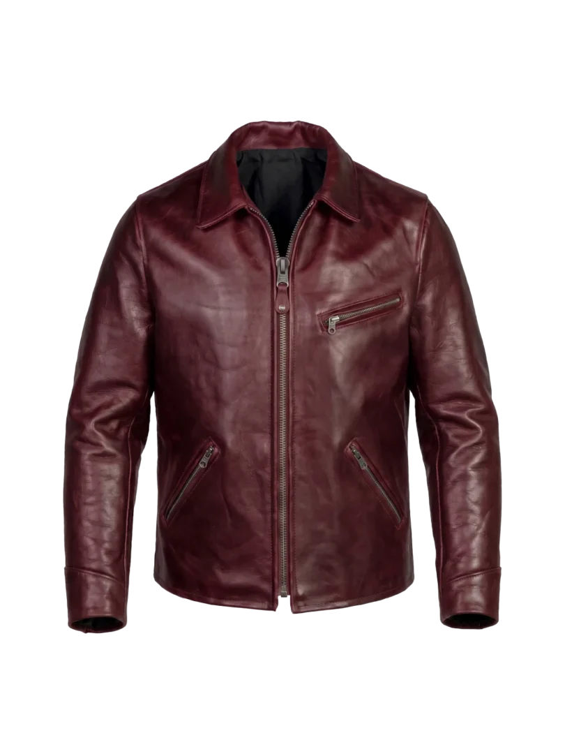 Sundance Vintage Cowhide Burgundy Rider Jacket
