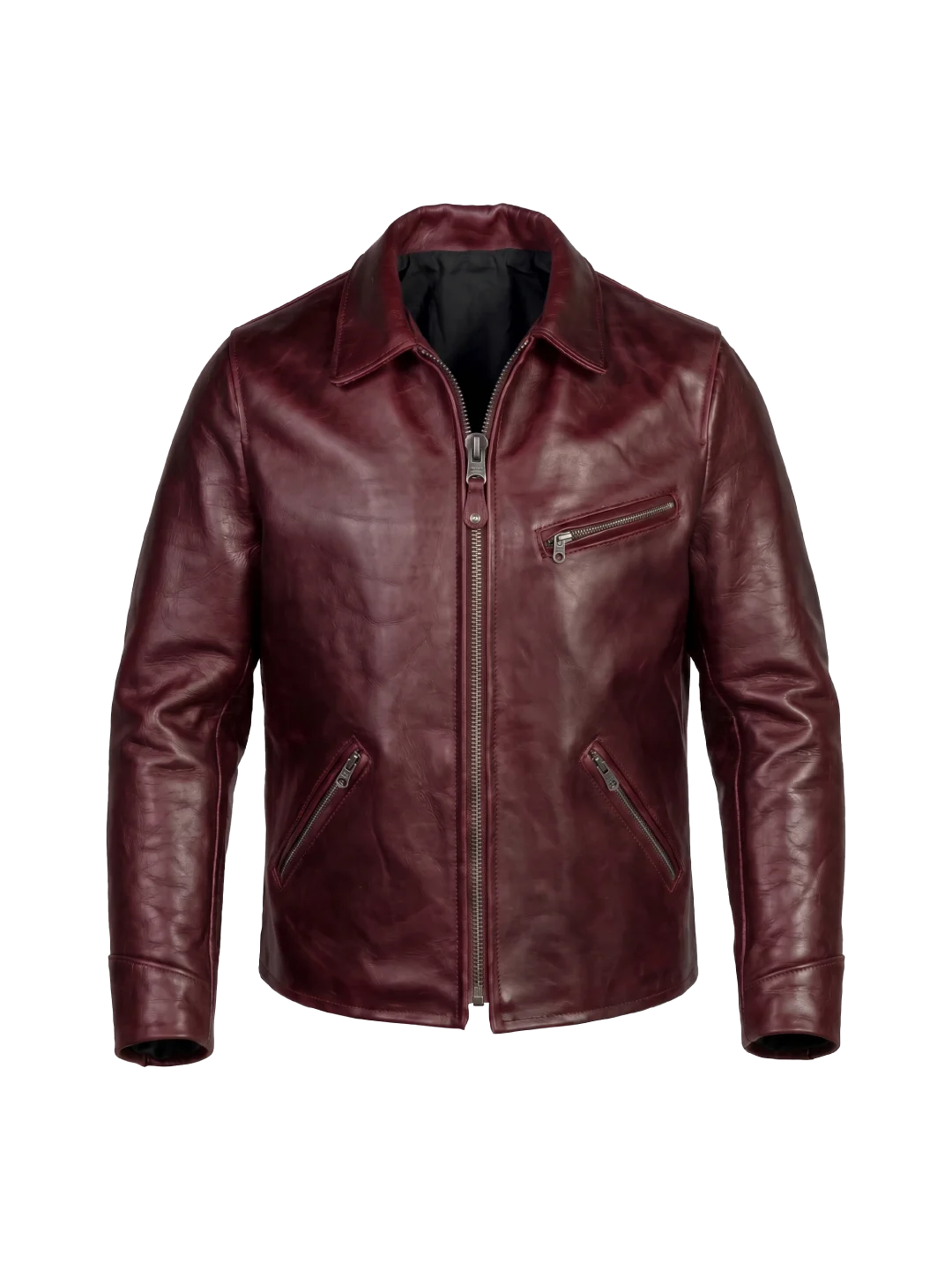 Sundance Vintage Cowhide Burgundy Rider Jacket