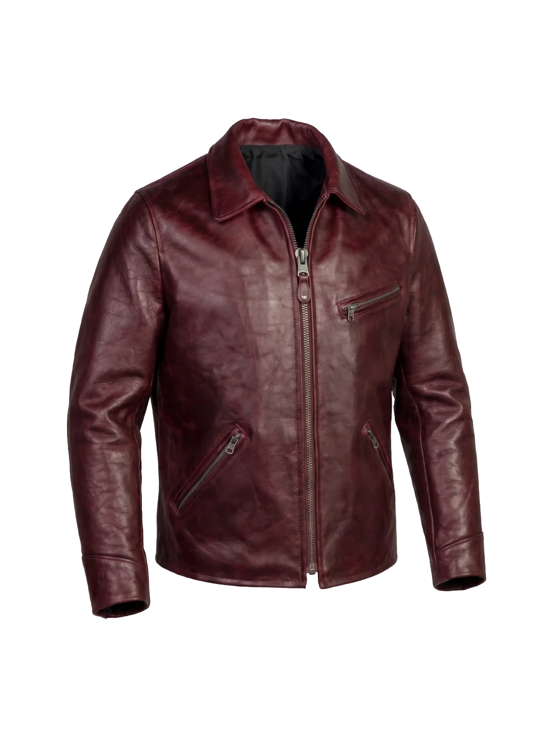 Sundance Vintage Cowhide Burgundy Rider Jacket