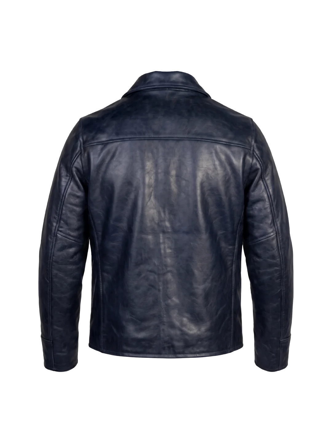 Sundance Vintage Cowhide Navy Blue Rider Jacket